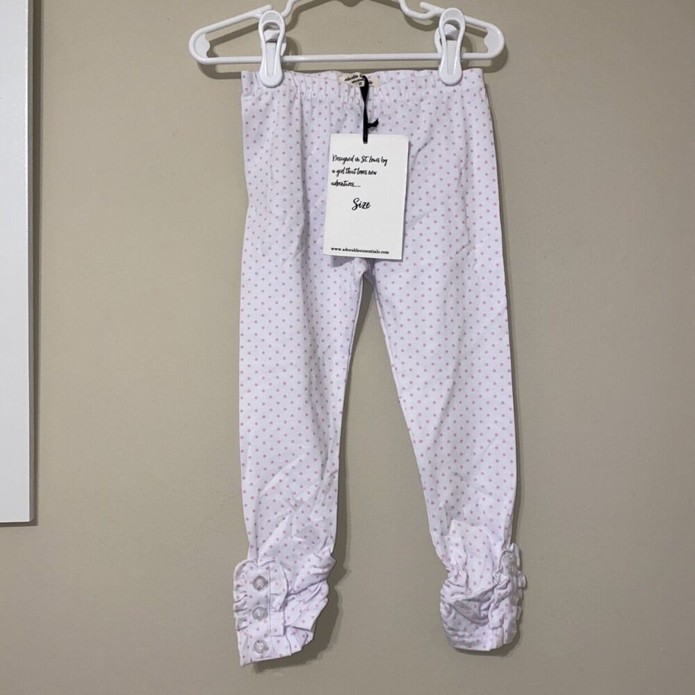NWT Adorable Essentials Polka Dot Leggings